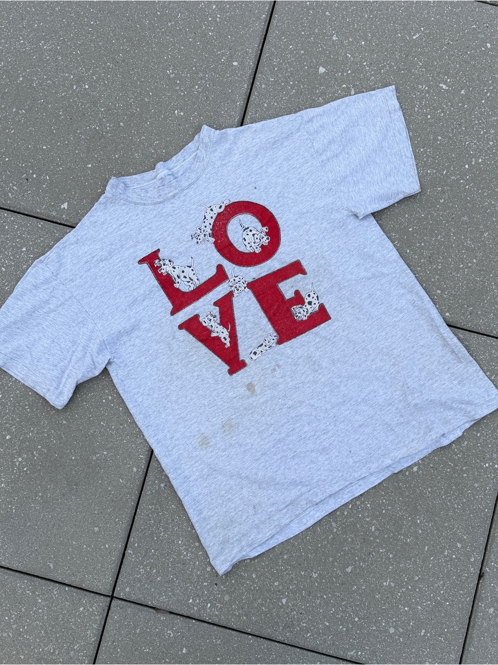 Vintage 90s Dalmatian Dogs Love T-Shirt